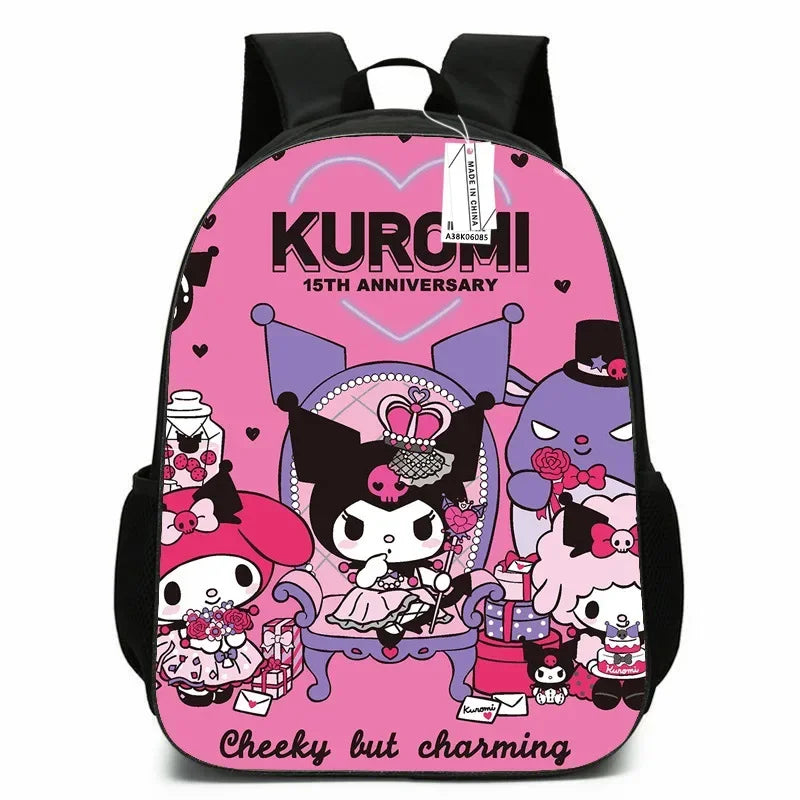 Kawaii My Melody Kuromi Rugzak – Grote Capaciteit Schooltas