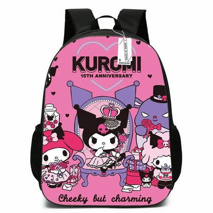 Kawaii My Melody Kuromi Rugzak – Grote Capaciteit Schooltas