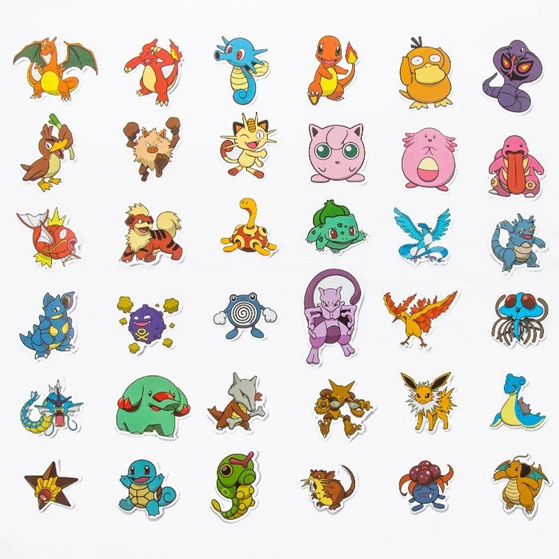 Kawaii Pikachu Pokémon Stickers Waterproof Voor Elke Creatie