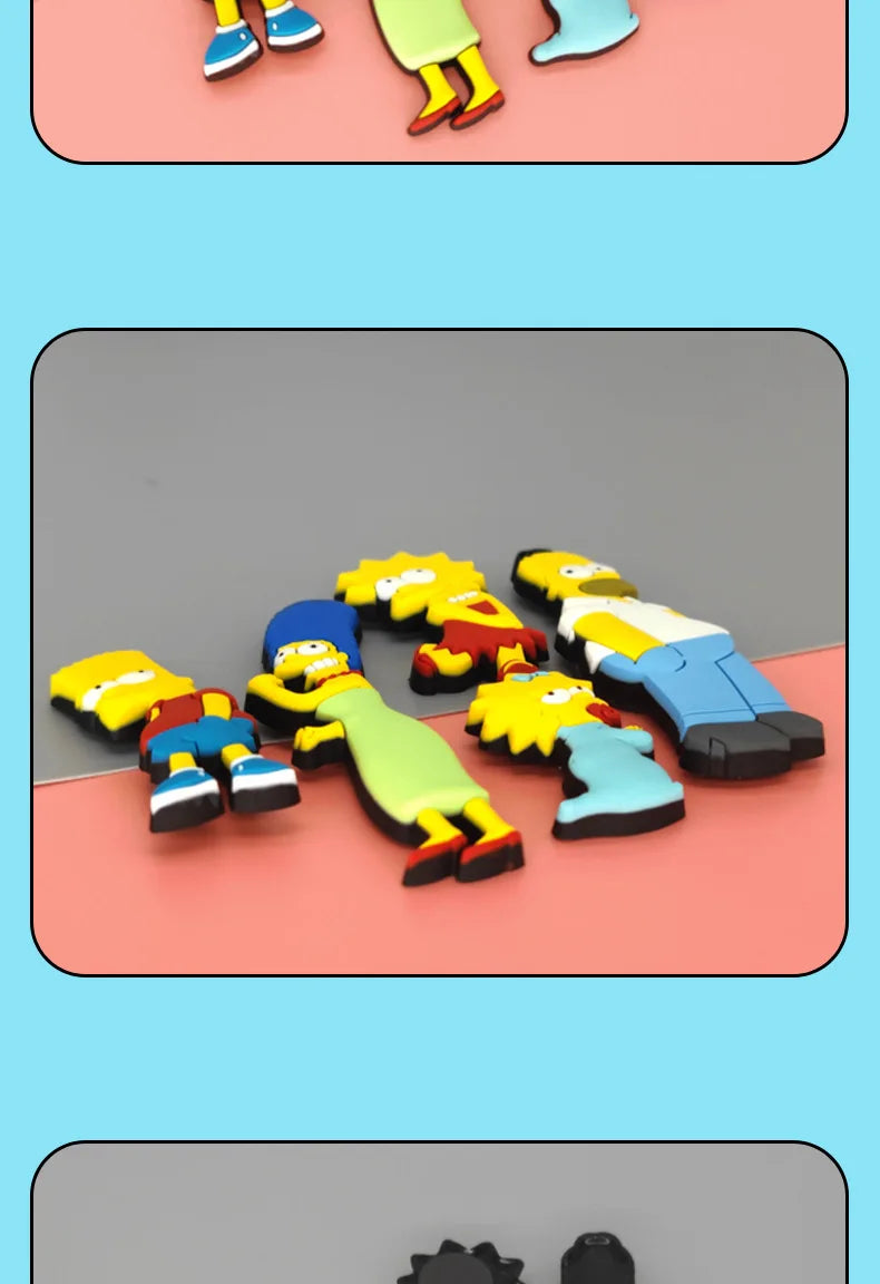 5 Stuks Simpsons Homer Magneten voor Persoonlijke Decoratie