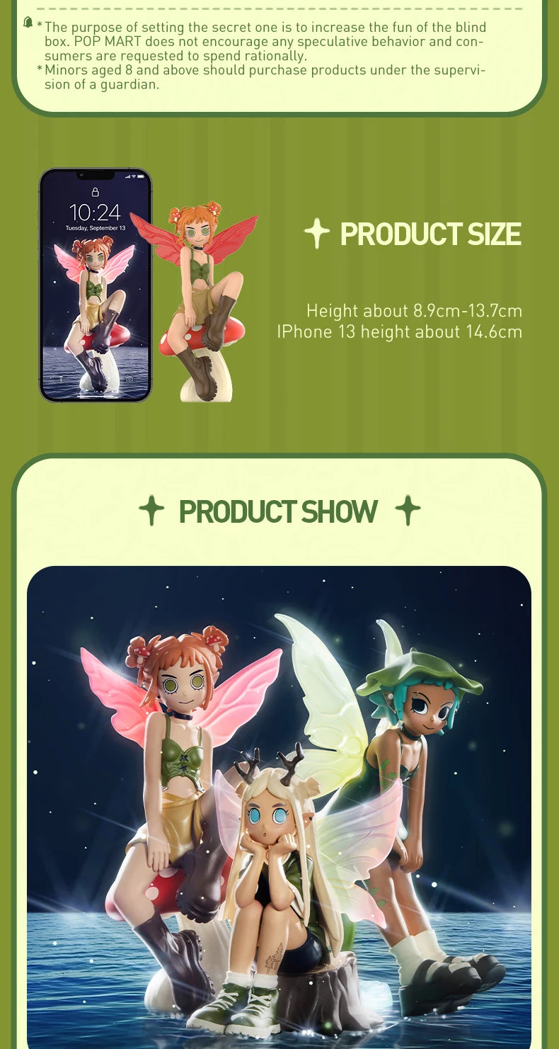 Officiële POP MART Peach Riot Punk Fairy Serie Mystery Box – Verrassende Verzamelfiguur