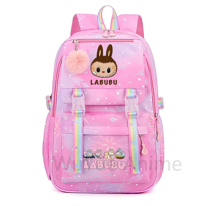 Schattige Labubu backpack rugzak  – Waterdichte Ruime capaciteit