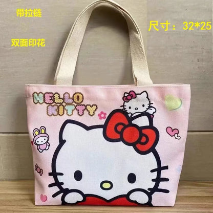 Sanrio Hello Kitty Canvas Tas – Lichtgewicht en Groot