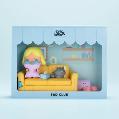 Officiële POP MART Crybaby Sad Club Series Scene Sets Mystery Box – Schattige Anime Actiefiguren