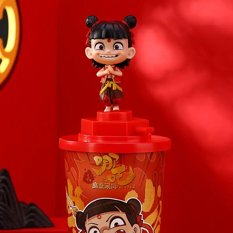 Hot Toys Ne Zha Aobing Topper Cup Figurine – Exclusieve Theatersouvenir met Rietje
