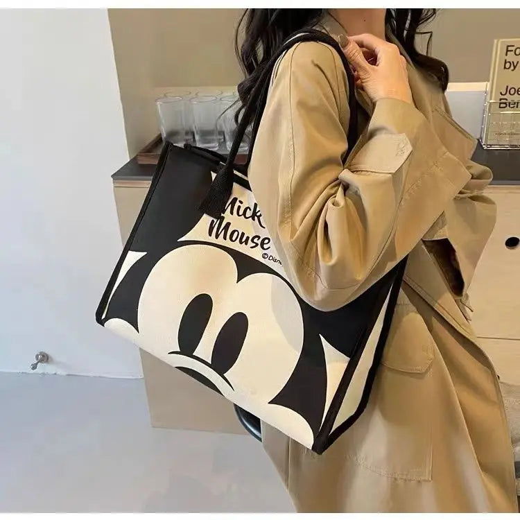 Disney Mickey Mouse Canvas Tas - Grote Capaciteit