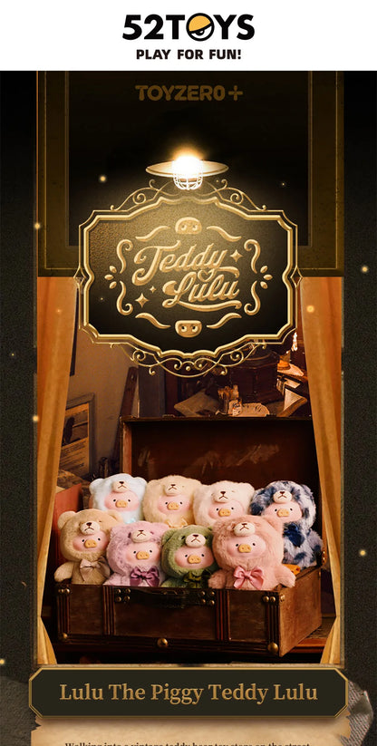 Officiële 52TOYS Blind Box Teddy Lulu – Unieke Verzamelbare Pluche Sleutelhanger