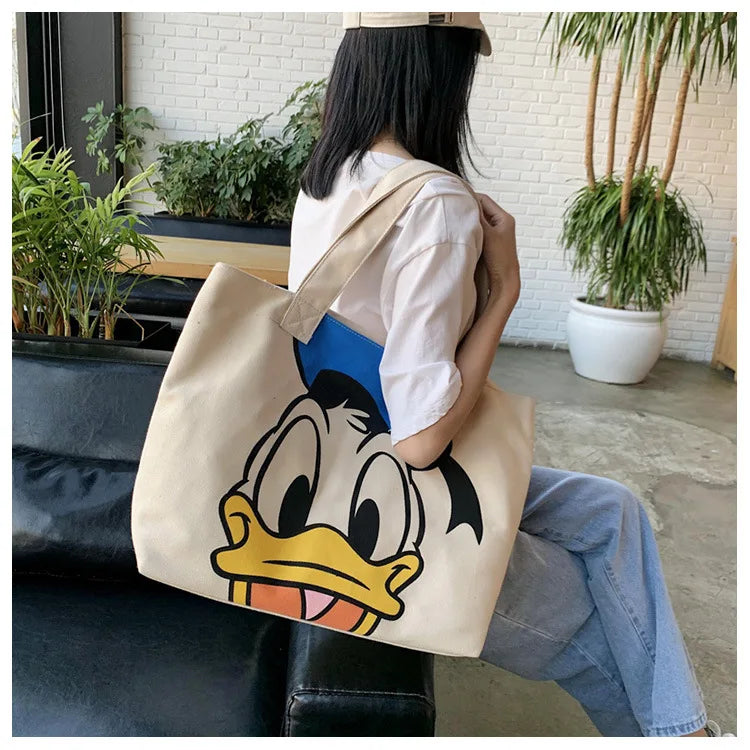 Disney Mickey Minnie Mouse Canvas Tas - Grote Ruimte