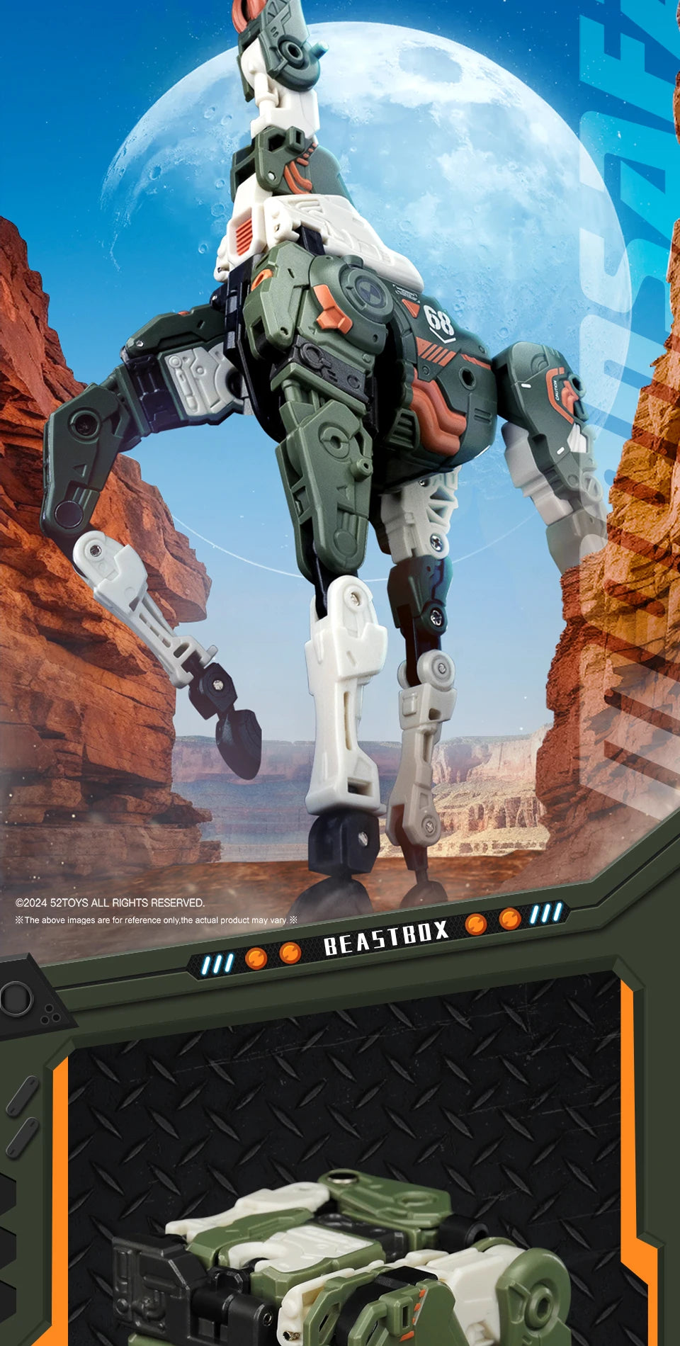 Officiële 52TOYS Beastbox BB-69 MOONSAFARI – Verzamelbare Converteerbare Actiefiguur
