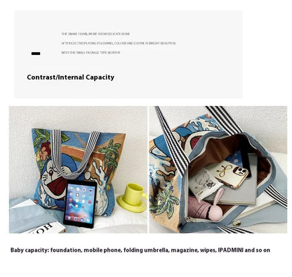 Disney Retro Canvas Schoudertas Lilo & Stitch, Winnie the Pooh – Ruime Capaciteit