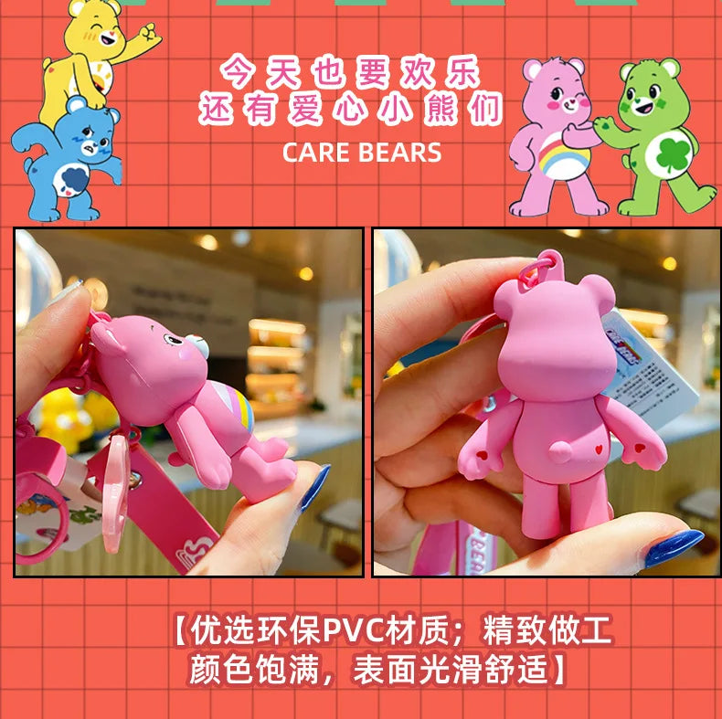 Sleutelhanger Carebear Regenboogbeer Trendy en Schattig Geschenk