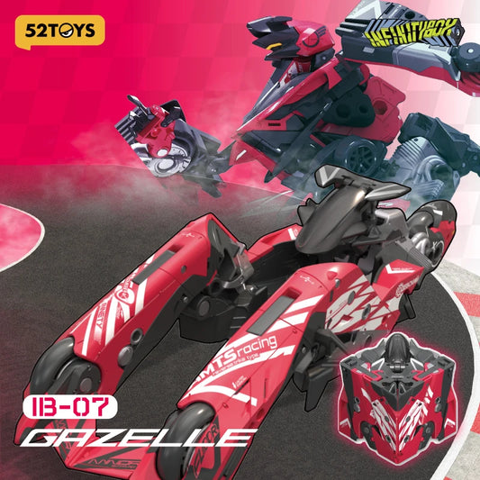 Officiële 52TOYS Infinitybox IB-07 Gazelle – Transformeerbare Mecha en Cube Actiefiguur