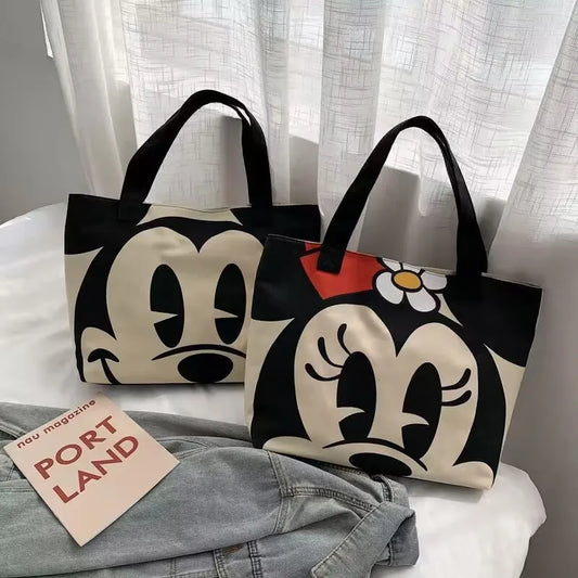 Disney Mickey Minnie Mouse Canvas Tas - Grote Ruimte