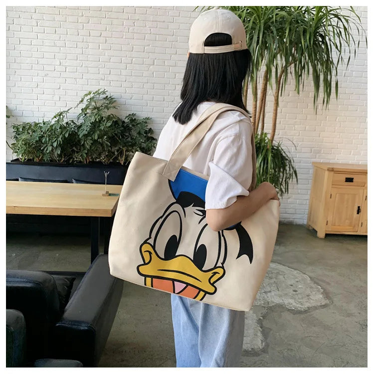Disney Mickey Minnie Mouse Canvas Tas - Grote Ruimte