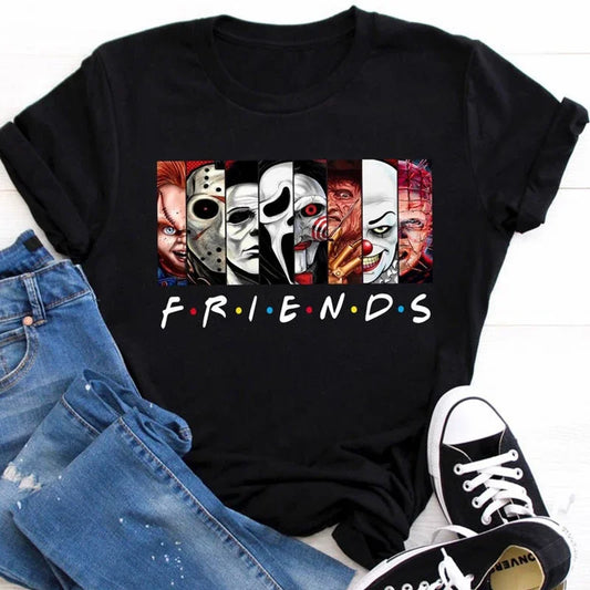 Friends T-shirt Met Beste Stephen King Horrorpersonages
