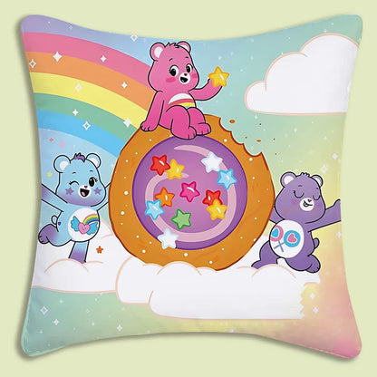 Kussenslopen Cartoon Care Bears Met Dubbelzijdige Print En Zachte Plush