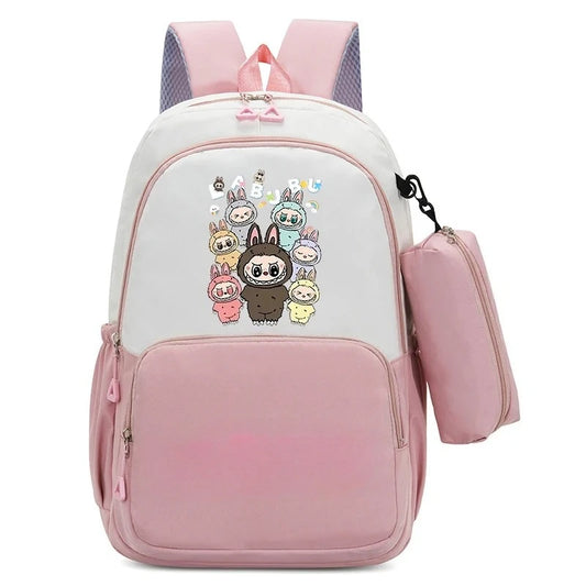 Labubu Grote Capaciteit Rugzak – Schattige Cartoon ontwerp
