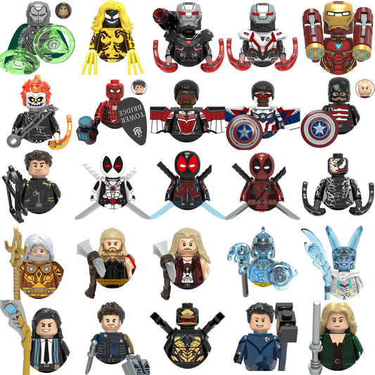 Bouwset met 1002 Marvel Deadpool en Iron Man voor Kinderen