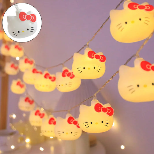 LED Verlichting String Hello Kitty Kawaii Sfeerverlichting Voor Slaapkamer