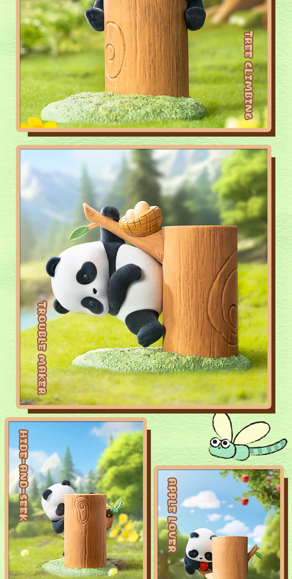 Officiële 52TOYS Panda Roll Blind Box – Schattige Panda Met Fruitboom