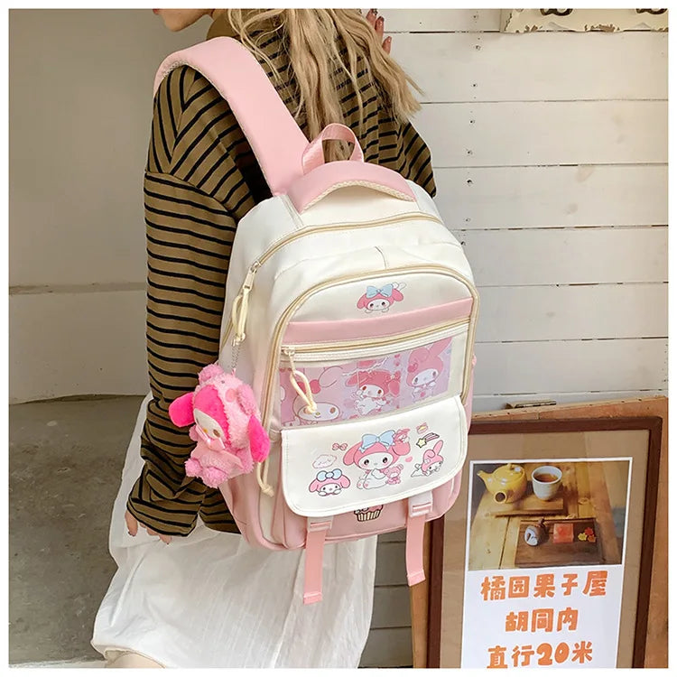 Sanrio Hello Kitty My Melody Rugzak met ruime capaciteit