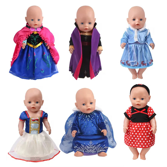 Reborn Baby Doll Elsa in Blauwe Jurk voor Cosplay Avontuur