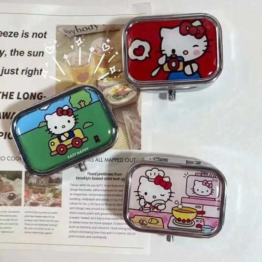 Opbergdoosje Hello Kitty Metaal - Perfect Voor Op Reis