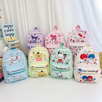 Sanrio Kuromi Hello Kitty My Melody Rugzak – Schattig Pompom Purin