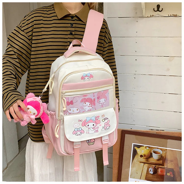 Sanrio Hello Kitty My Melody Rugzak met ruime capaciteit