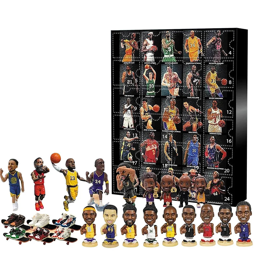 Basketbal Adventskalender 2025 Mini Figuren – 24 Dagen Plezier
