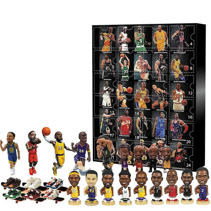 Basketbal Adventskalender 2025 Mini Figuren – 24 Dagen Plezier