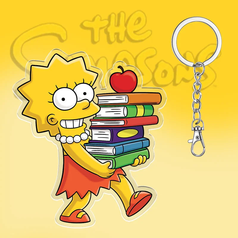 Sleutelhanger De Simpsons 6cm Schattig Acryl Cadeau