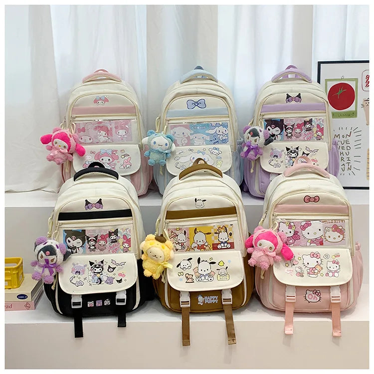 Sanrio Hello Kitty My Melody Rugzak met ruime capaciteit