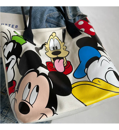 Disney Mickey Mouse Canvas Schoudertas – Grote Inhoud