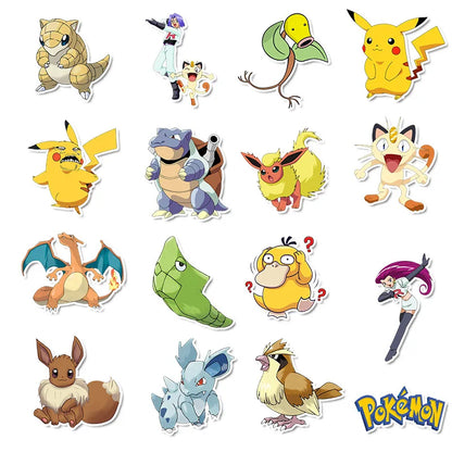 Kawaii Pikachu Pokémon Stickers Waterproof Voor Elke Creatie