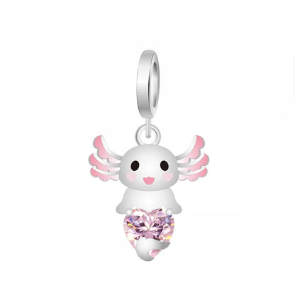 MINISO Cute Cartoon Stitch & Angel Couple Charm – Originele Bedeltjes Voor Armbanden En Kettingen