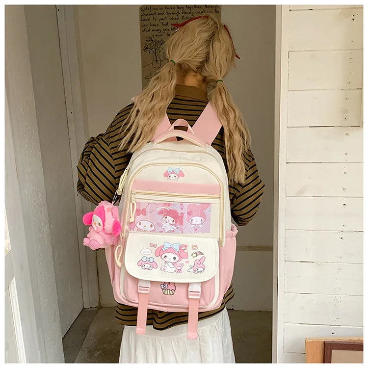 Sanrio Hello Kitty My Melody Rugzak met ruime capaciteit