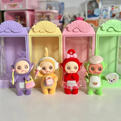 MINISO Teletubbies Showcase Series Blind Box Toy – Schattige Tinky Winky en Vrienden Dolls