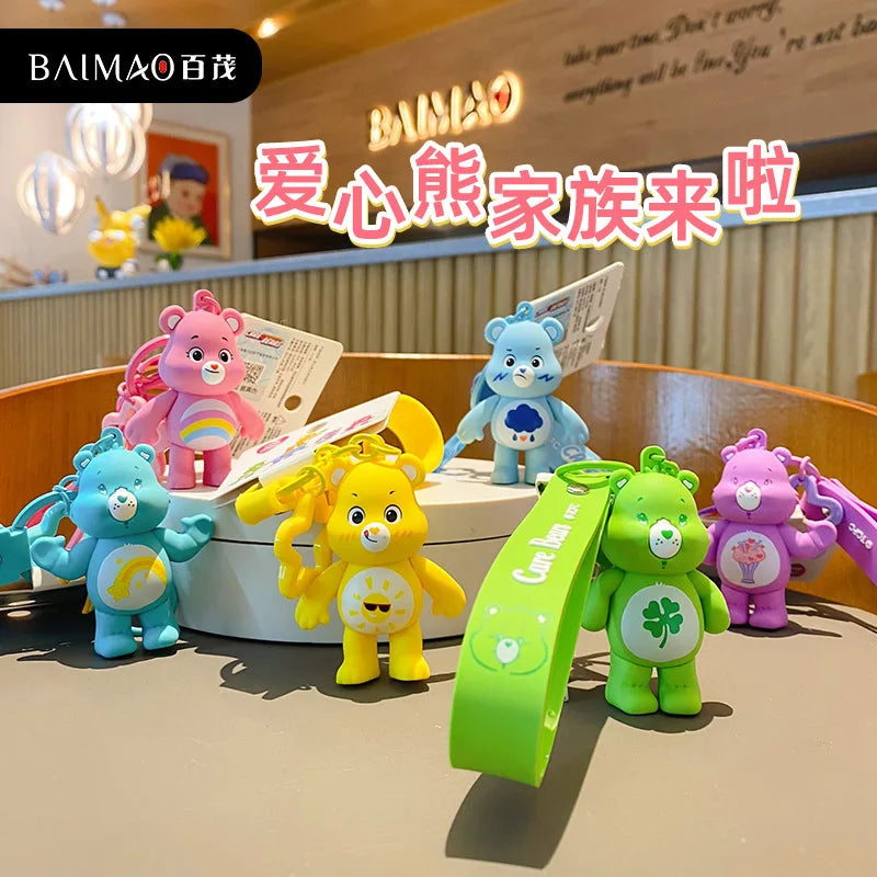 Sleutelhanger Carebear Regenboogbeer Trendy en Schattig Geschenk