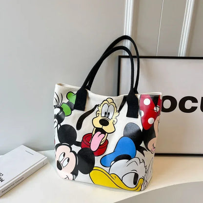 Disney Mickey Mouse Canvas Schoudertas – Grote Inhoud