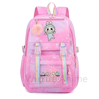 Schattige Labubu backpack rugzak  – Waterdichte Ruime capaciteit