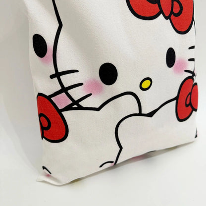 Sanrio Hello Kitty Canvas Tas – Grote Capaciteit met Rits