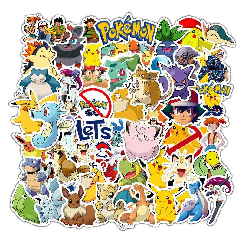 Kawaii Pikachu Pokémon Stickers Waterproof Voor Elke Creatie