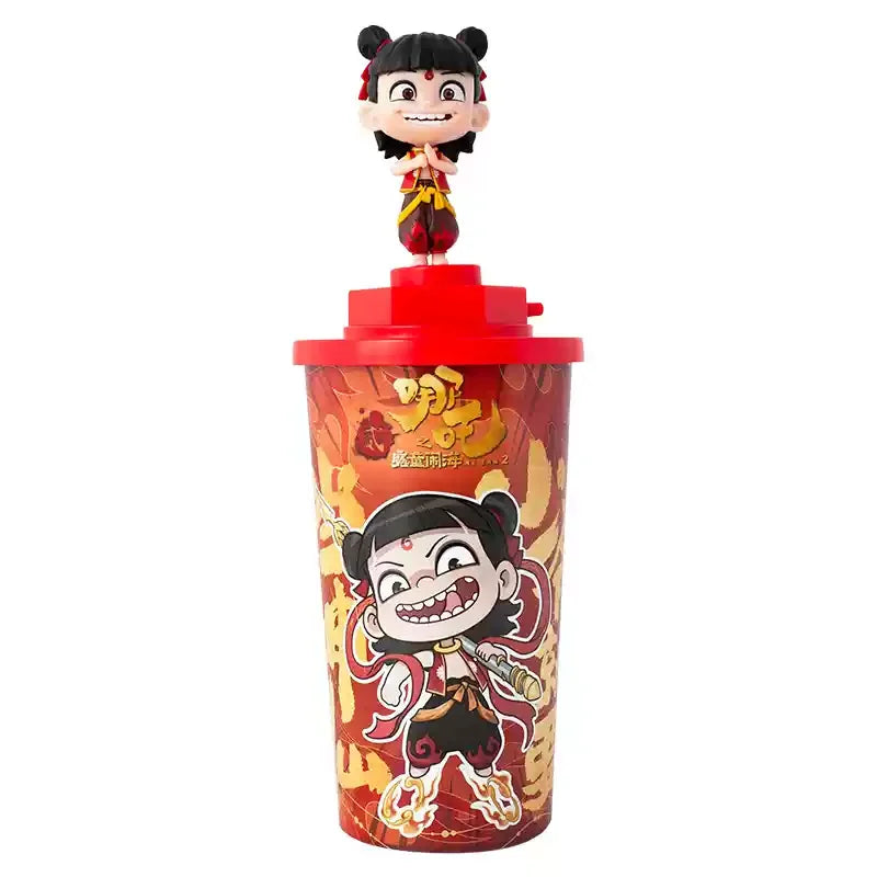 Hot Toys Ne Zha Aobing Topper Cup Figurine – Exclusieve Theatersouvenir met Rietje