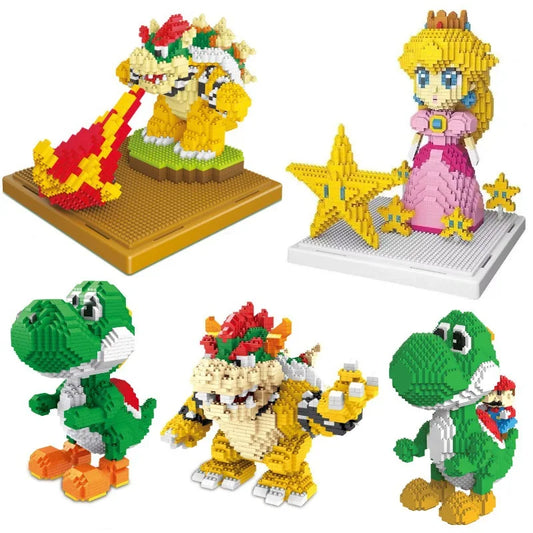 Micro Bouwstenen Super Mario Figuren DIY Set Met Mini Blokken