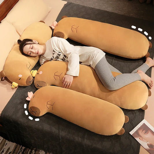 Schattige Kawaii Fluffy Pluche Slaap knuffel kussen Capybara