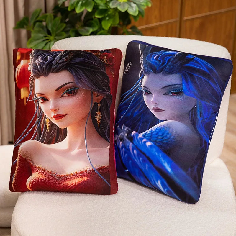 GFNANHAI Ne Zha Pluche Kussen – Unieke 3D Afdruk voor Fans