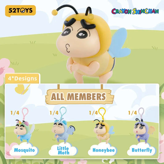 Officiële 52TOYS Crayon Shinchan Wing Series Sleutelhanger – Verrassingsdoos Met Trekkoord