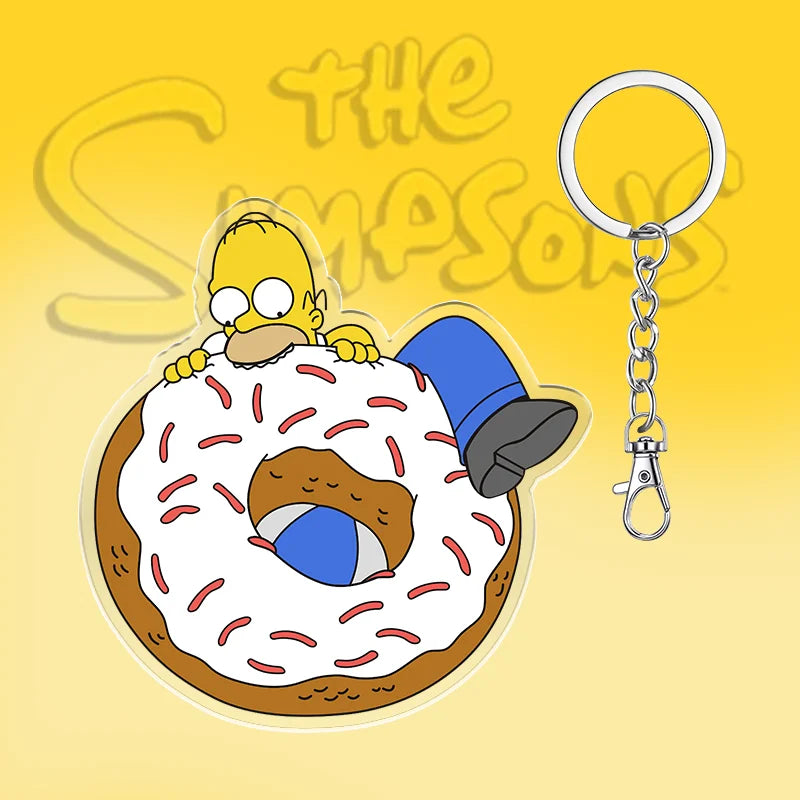 Sleutelhanger De Simpsons 6cm Schattig Acryl Cadeau