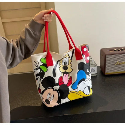 Disney Mickey Mouse Canvas Schoudertas – Grote Inhoud